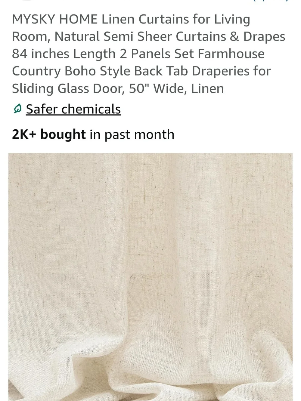 NEVER USED: Linen-Texture Wall Tapestry in Ivory